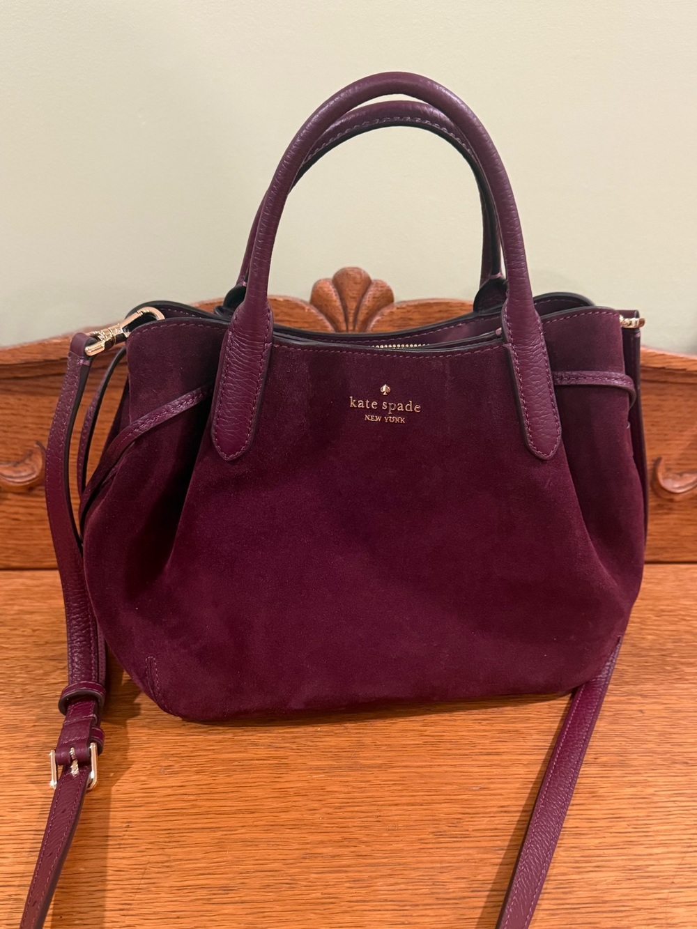 Kate Spade Small Dumpling Bag Deep Cherry